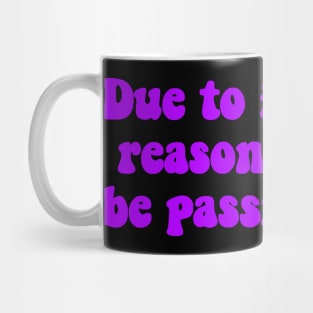 Financial Passing Purple Mug